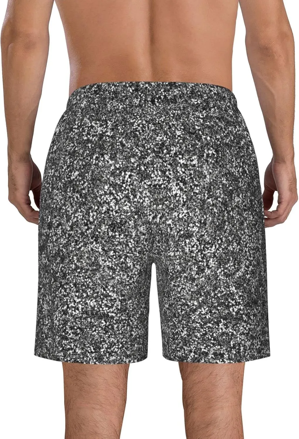 SWEET TANG Men's Soft Short Pants Breathable Beachwear Loose Shorts with Pockets