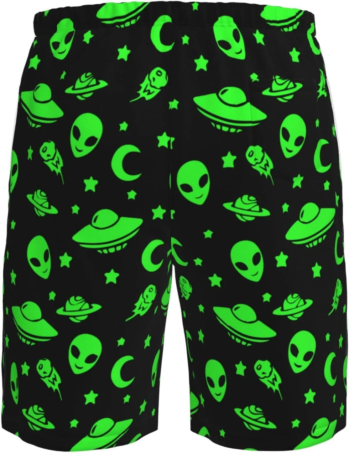 SWEET TANG Men's Soft Short Pants Breathable Beachwear Loose Shorts with Pockets