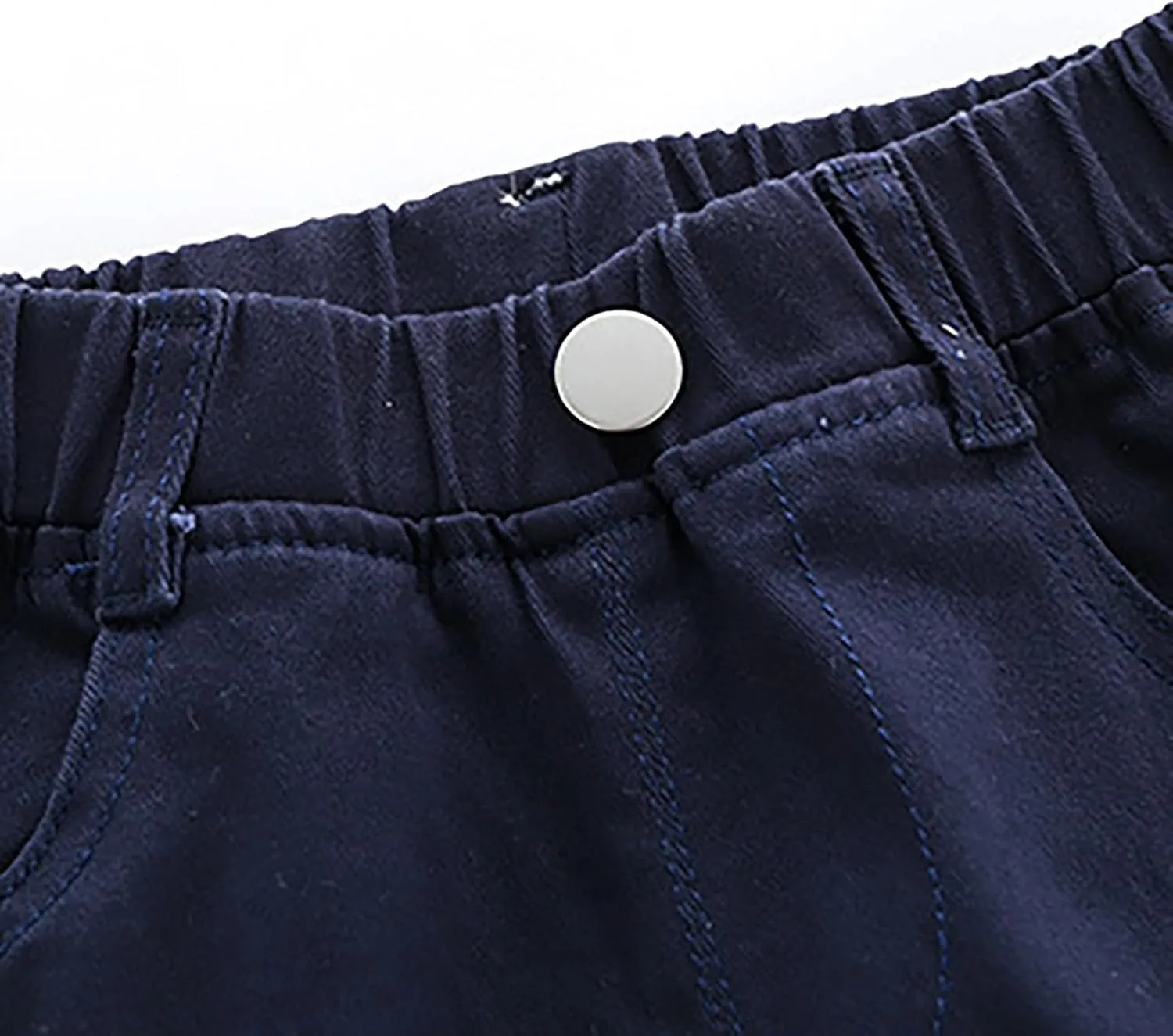 Toddler Baby Boys Cargo Pants Pull-On Elastic Waist Baggy Joggers Solid Color Twill School 𝐔niform Life Pants