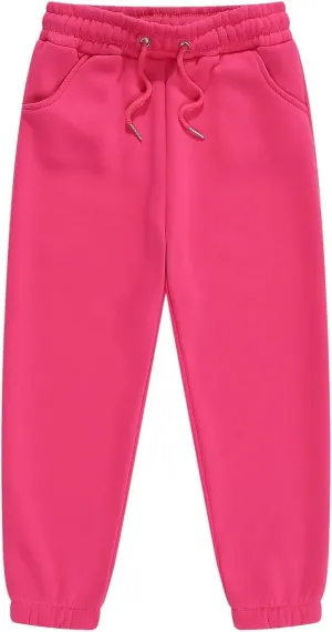 Unisex Kids Base Solid Sweatpants Boys and Girls Soft Warm Brushed Casual Athletic Pull on Jogger Pants with Girls