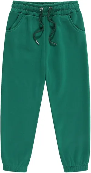 Unisex Kids Base Solid Sweatpants Boys and Girls Soft Warm Brushed Casual Athletic Pull on Jogger Pants with Girls