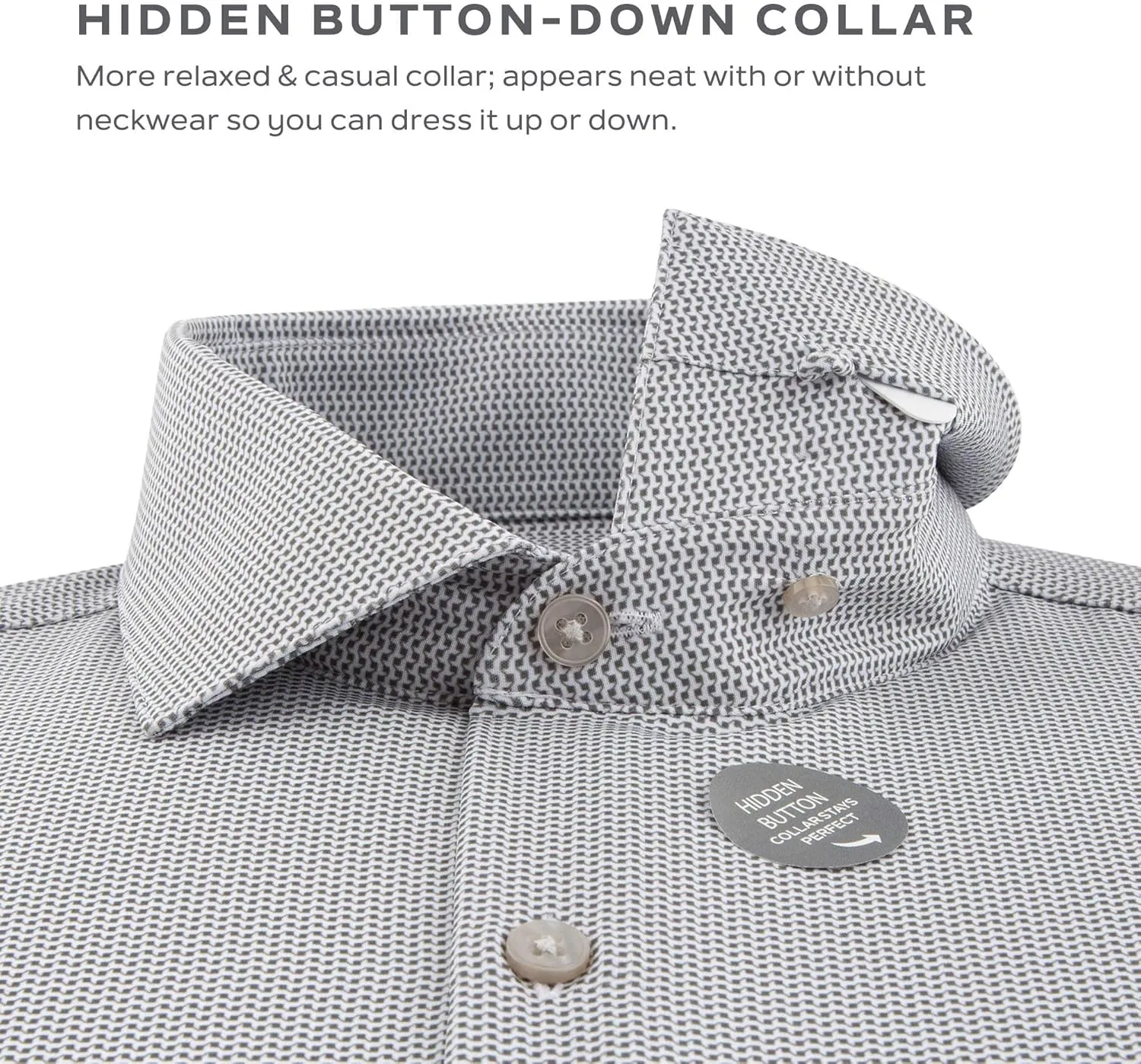 Van Heusen Men's Dress Shirt Slim Fit Traveler Stretch
