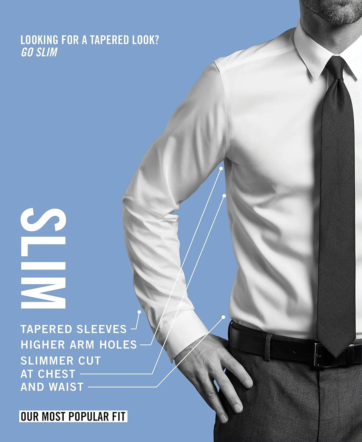 Van Heusen Men's Dress Shirt Slim Fit Traveler Stretch