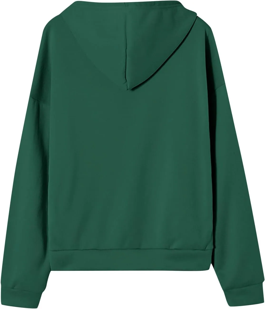 Women Zip Up Hoodie Long Sleeve Oversized Sweatshirts Y2K Jacket Pockets Patchwork Design Drawstring Hooded Jacket