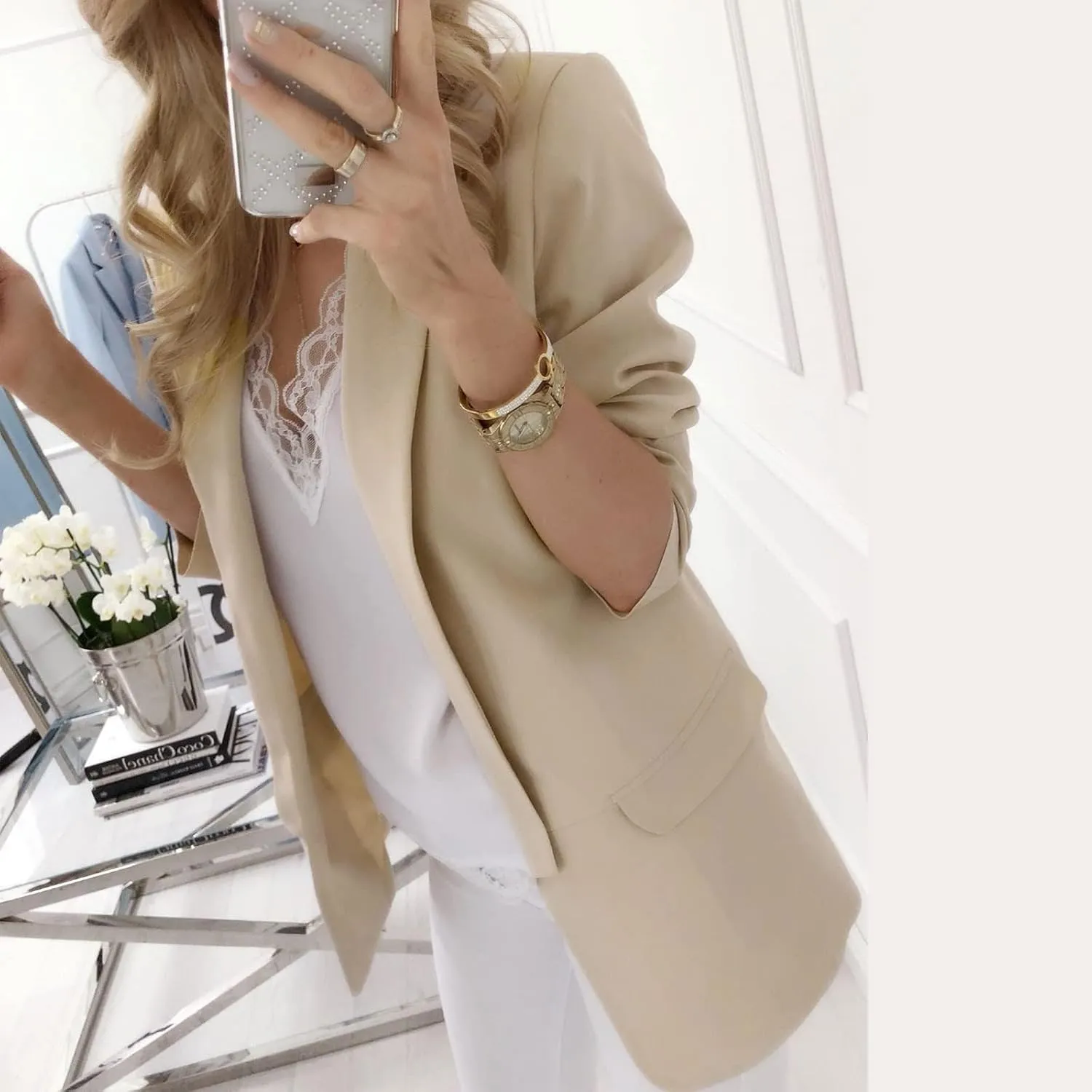 Women’s Casual Dressy Blazers Jackets,Fitted Jackets for Women,Jackets for Women Casual,Lightweight Jacket Women