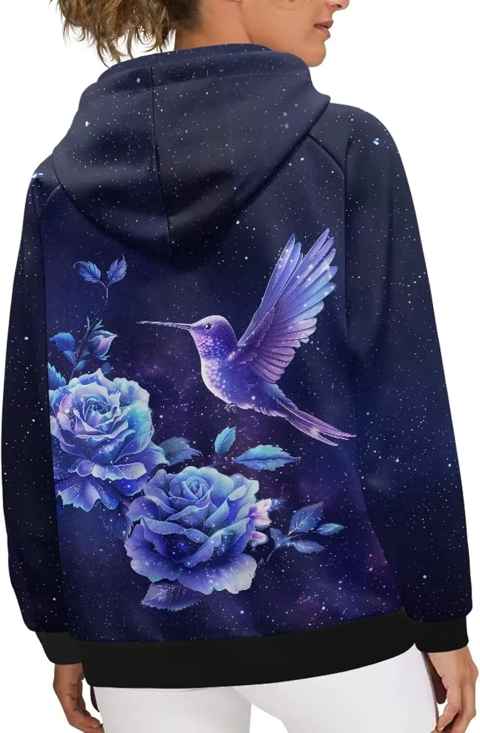 Women's Casual Hoodies Long Sleeve Lightweight Pullover Tops Loose Sweatshirt with Pocket