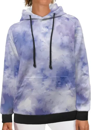 Women's Casual Hoodies Long Sleeve Lightweight Pullover Tops Loose Sweatshirt with Pocket