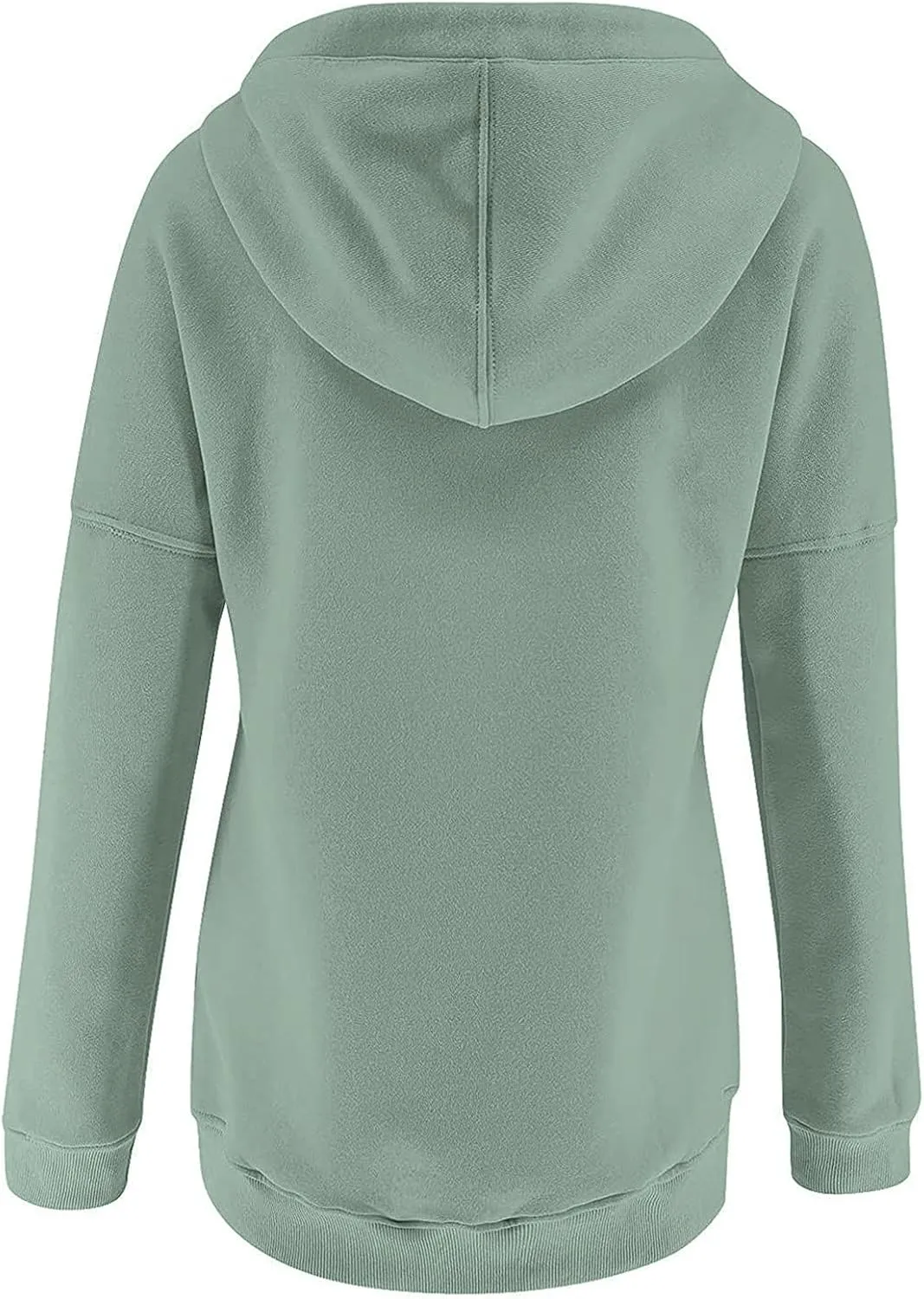 Womens Casual Hoodies Pullover Tops Lightweight Color Block Long Sleeve Hooded Drawstring Sweatshirts with Pocket