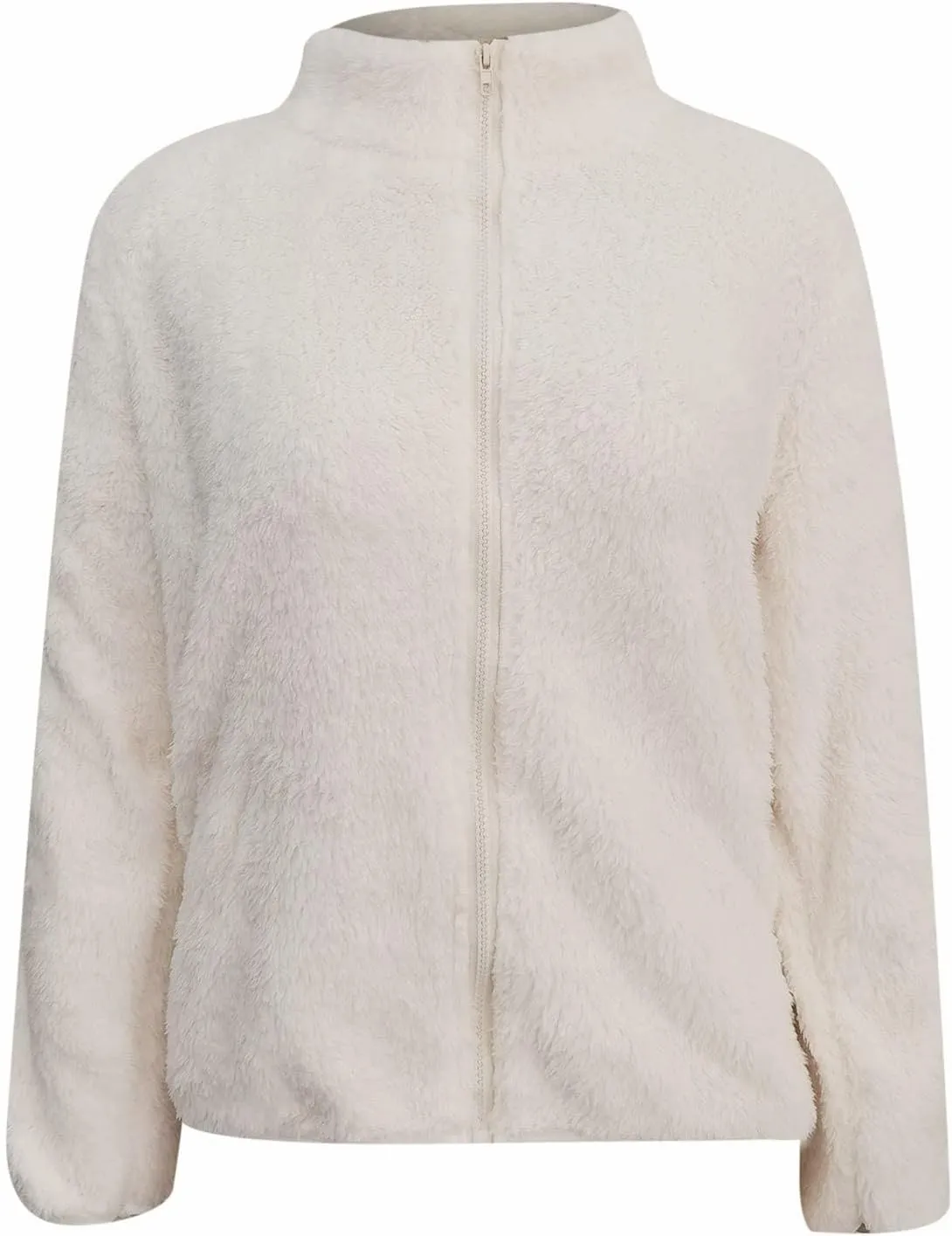 Womens Fleece Sherpa Jackets Winter Oversized Zip Up Casual Coats Fuzzy Outerwear 2024 Warm Clothes with Pockets