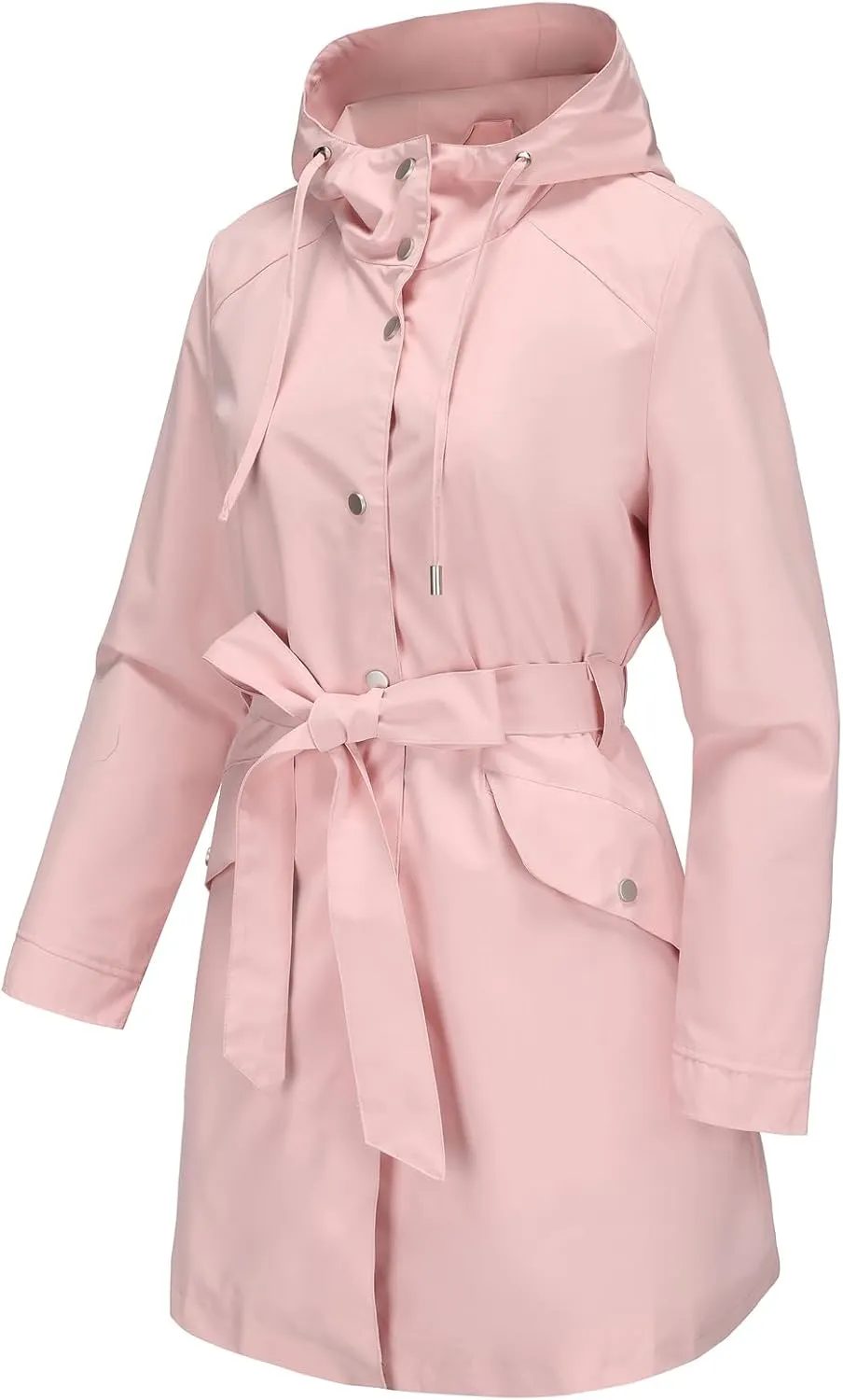 Women's Lightweight Anorak Utility Jacket Button Down Spring Waterproof Coat Fall Casual Hoodies