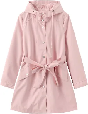 Women's Lightweight Anorak Utility Jacket Button Down Spring Waterproof Coat Fall Casual Hoodies