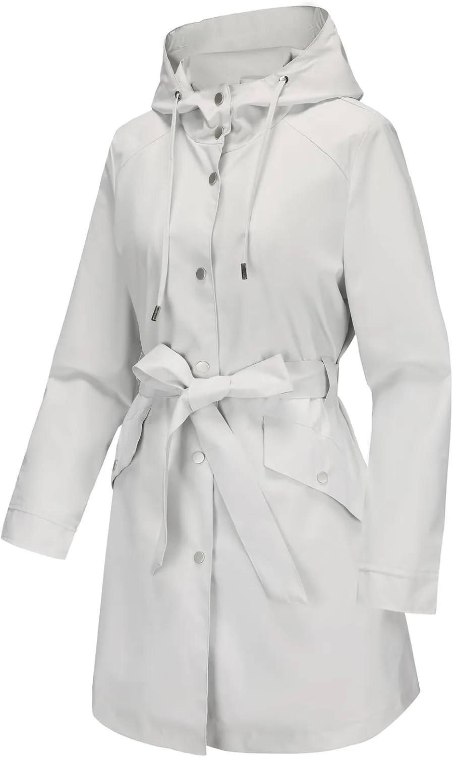 Women's Lightweight Anorak Utility Jacket Button Down Spring Waterproof Coat Fall Casual Hoodies