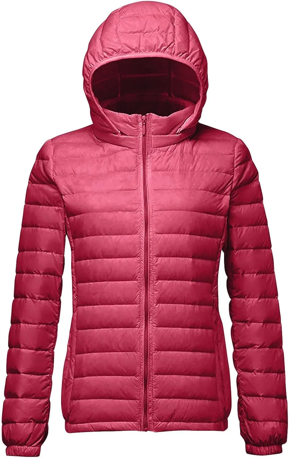 Women's Oversized Quilted Puffer Jacket Lightweight Packable Down Coat with Removable Hood Winter Thermal Outerwear