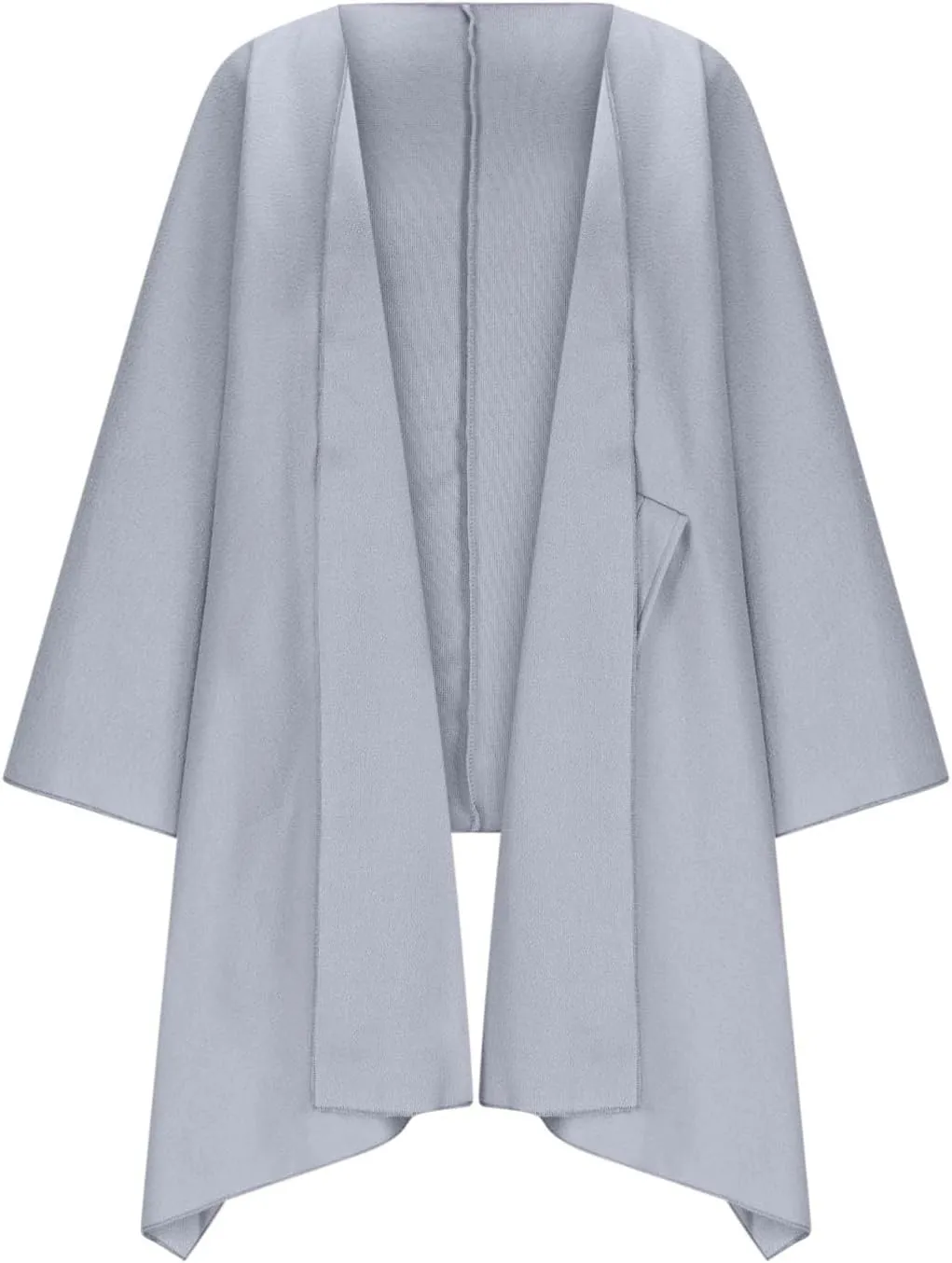 Women's Shawl Wrap Coat Fall Winter Oversized Casual Open Front Cape Cardigan Sweater Boho Buffalo Poncho