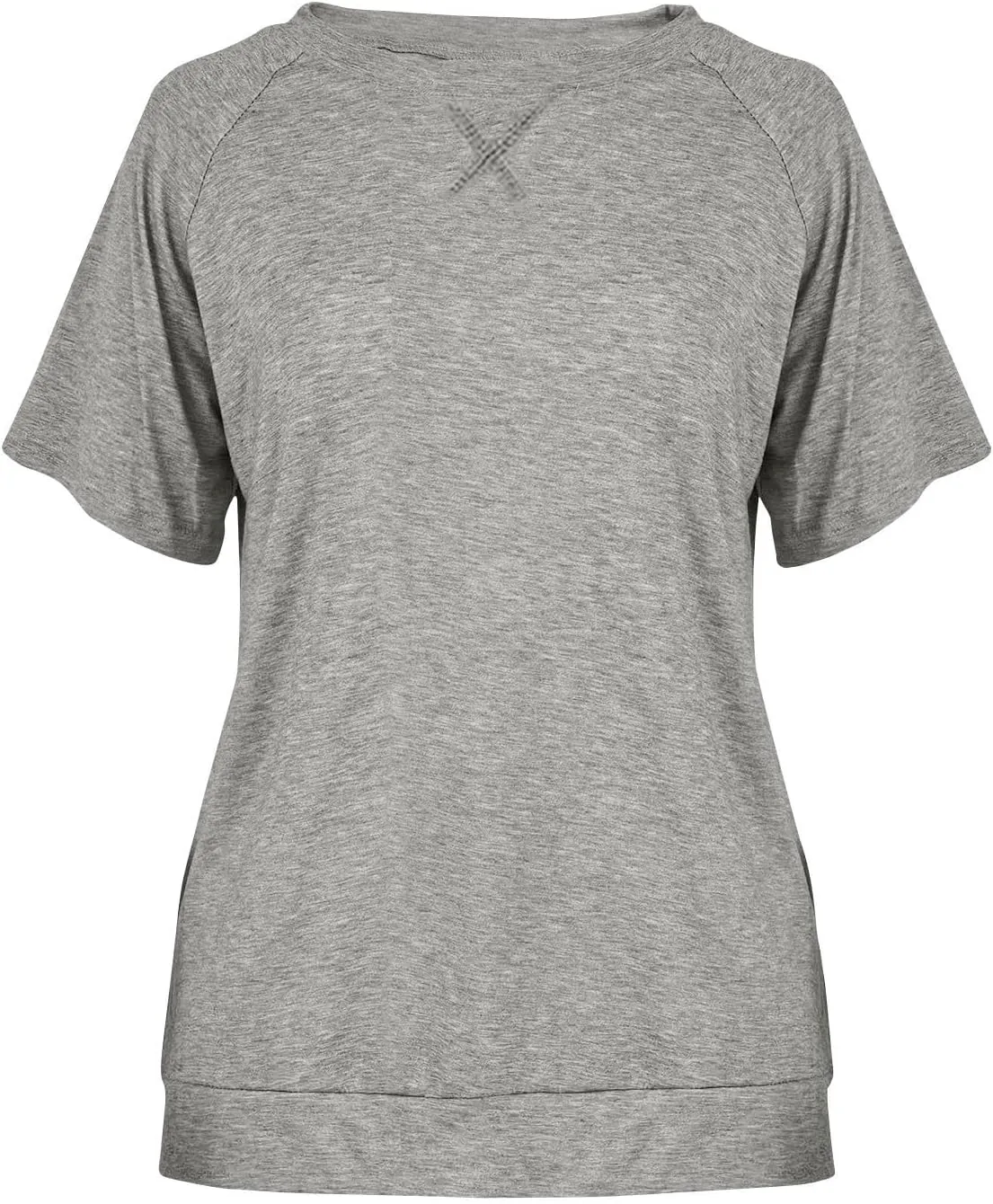 Womens Summer Tops Casual Dressy Basic T Shirts Loose Fit Crewneck Short Sleeve Tee Shirts Trendy Clothes 2024