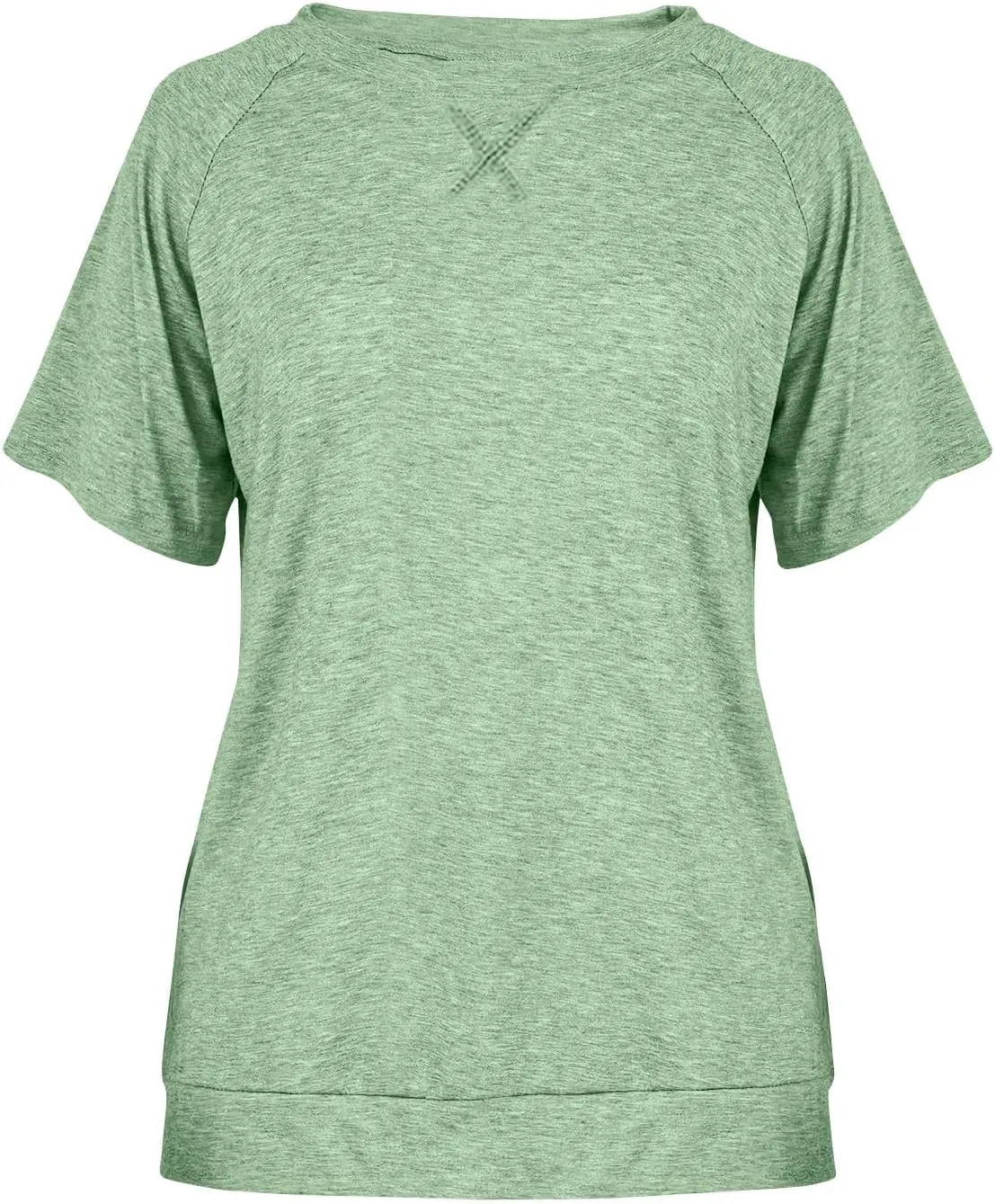 Womens Summer Tops Casual Dressy Basic T Shirts Loose Fit Crewneck Short Sleeve Tee Shirts Trendy Clothes 2024