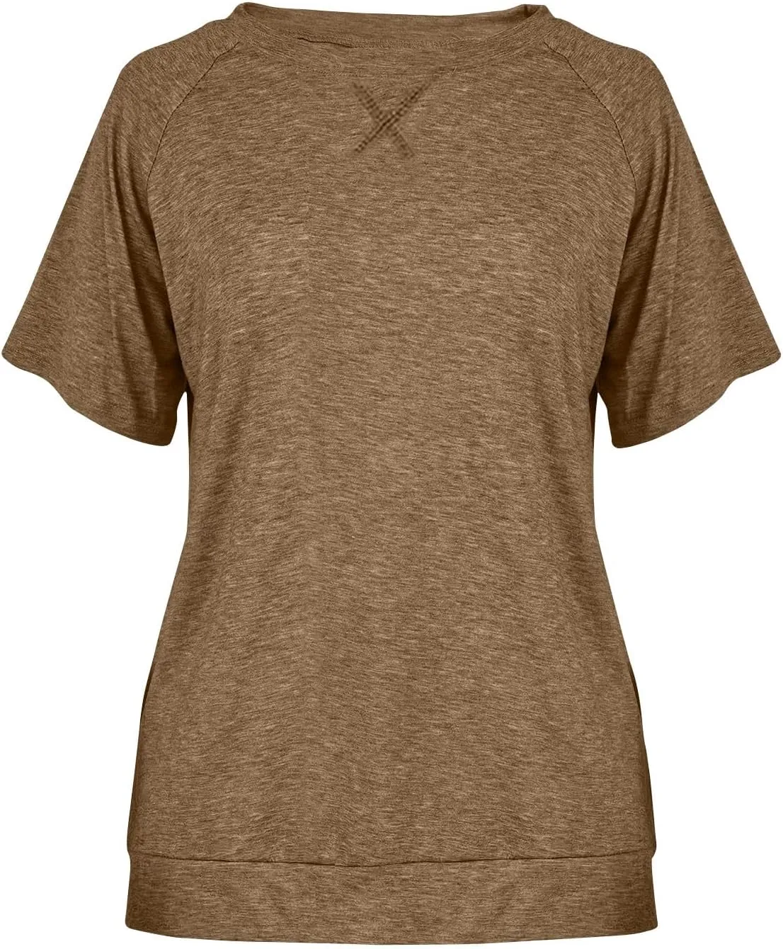 Womens Summer Tops Casual Dressy Basic T Shirts Loose Fit Crewneck Short Sleeve Tee Shirts Trendy Clothes 2024
