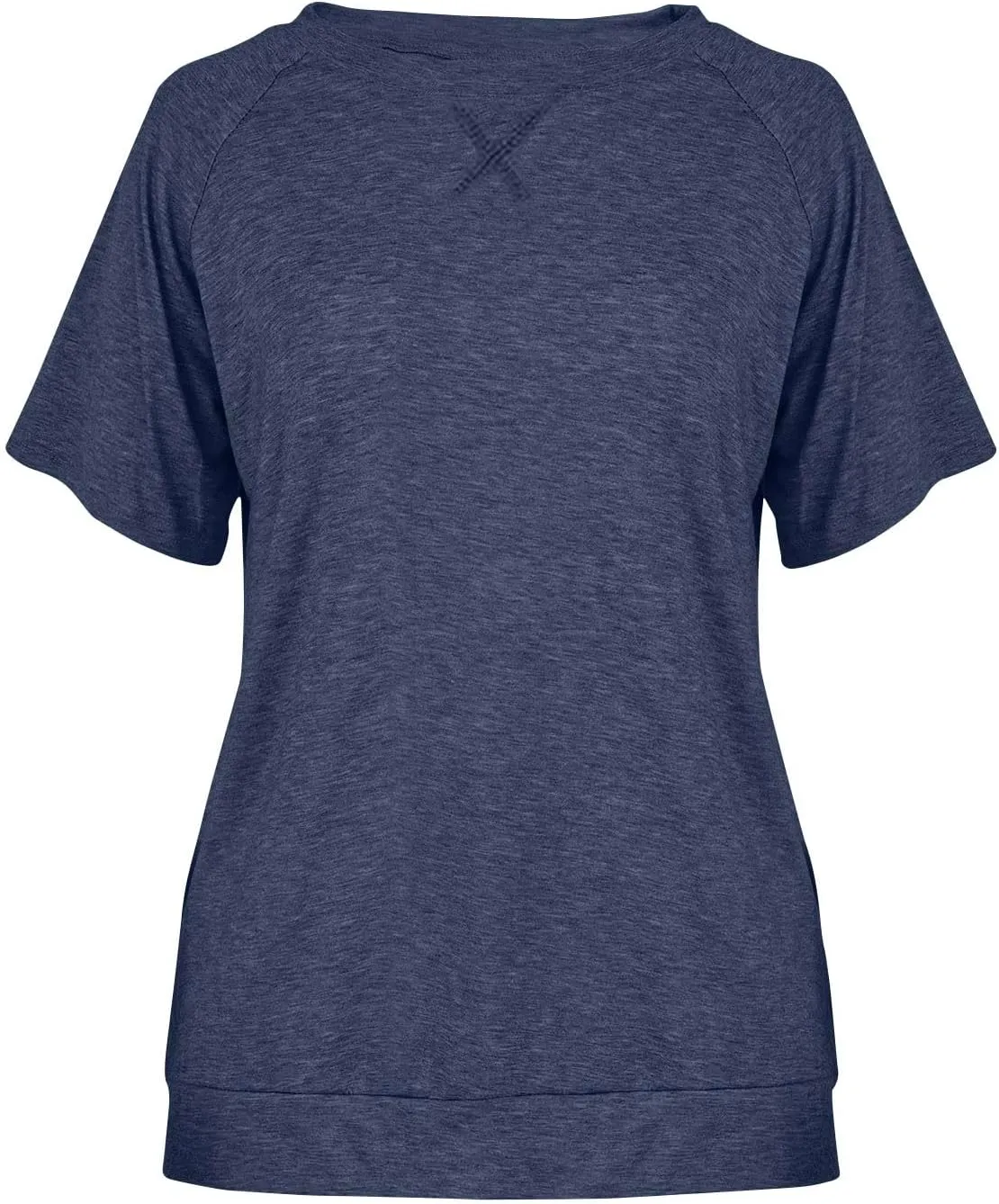 Womens Summer Tops Casual Dressy Basic T Shirts Loose Fit Crewneck Short Sleeve Tee Shirts Trendy Clothes 2024