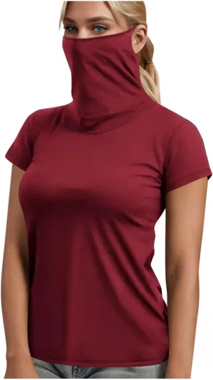 Women's Sun UV Protection Swim Shirts UPF 50  Protection Rash Guard Shirt Quick Dry Short Sleeve Outdoor Hiking Tops