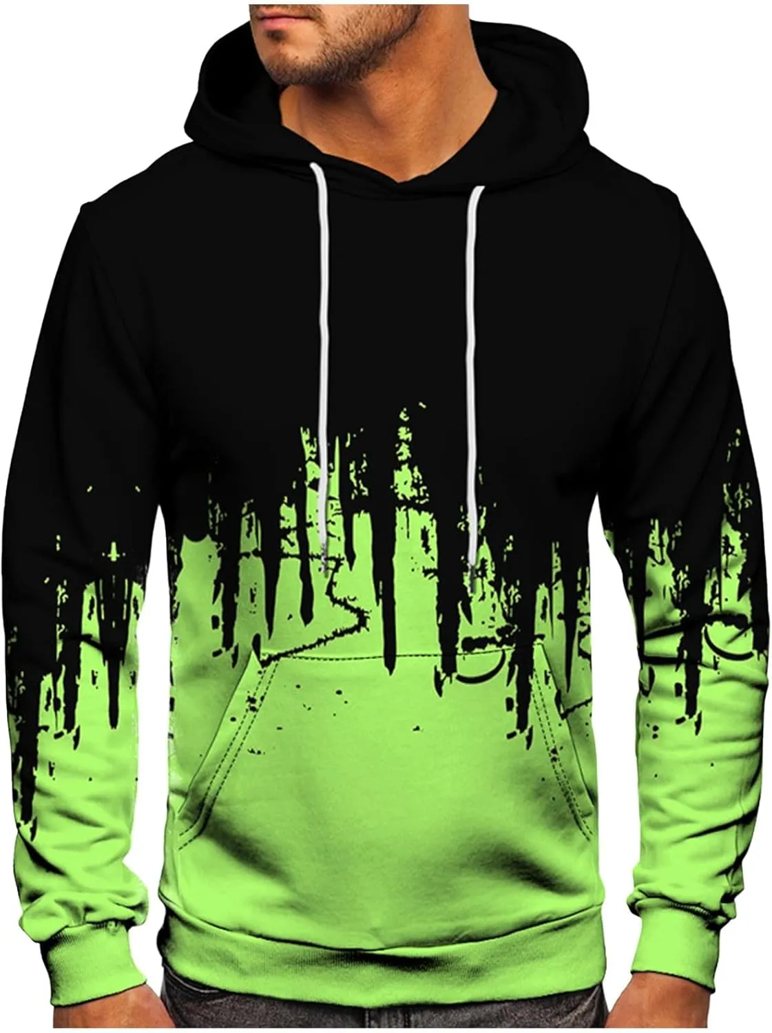Ymosrh Men's Hoodies Graphic Casual Hoodies With Pockets Long Sleeve Sweatshirt Sports Hooded, M-6XL