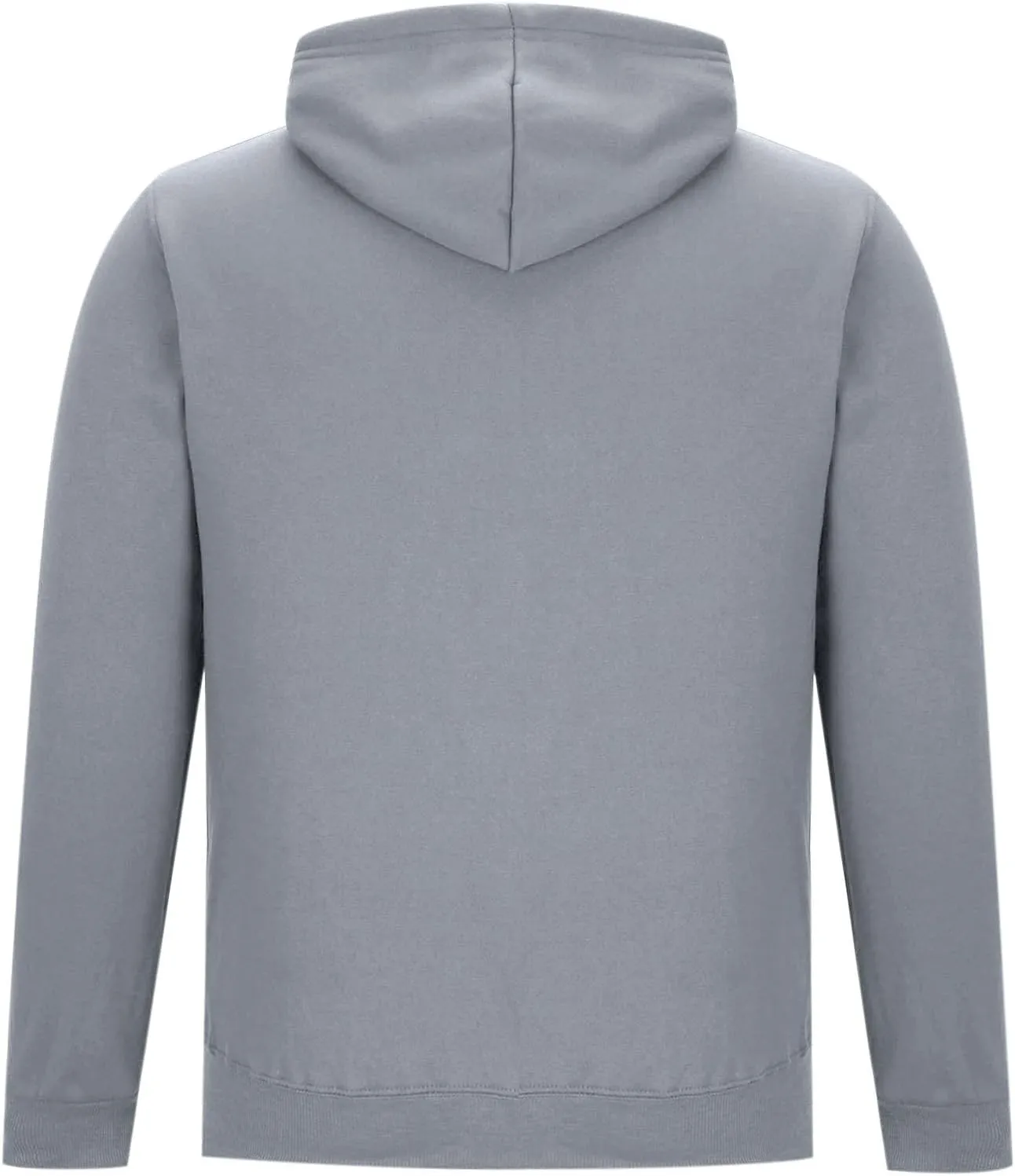 Zipper Sweatshirt Jacket Men Drawstring Long Sleeve Solid Sports Jacket Casual Slim Fit Hooded Coat with Pockets